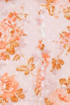 Sundae Muse New Arrivals Lillia Dress / Peach Floral
