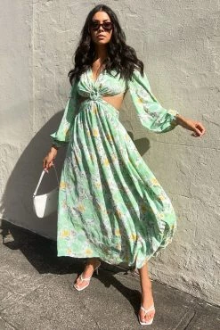 Sundae Muse New Arrivals Havana Dress / Green