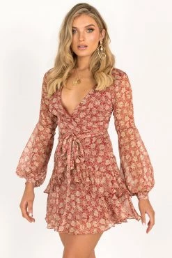 Sundae Muse Allegra Dress / Wine New Arrivals 19 Sundae Muse Allegra Dress / Wine New Arrivals