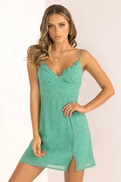 Sundae Muse Gemma Dress / Green Sleeveless Dresses 40 Sundae Muse Gemma Dress / Green Sleeveless Dresses