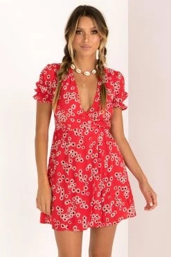 Sundae Muse Lori Dress / Red New Arrivals