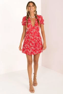 Sundae Muse Lori Dress / Red New Arrivals