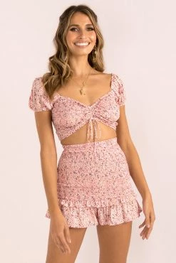 Sundae Muse Vicky Shorts / Pink Floral New Arrivals 32 Sundae Muse Vicky Shorts / Pink Floral New Arrivals