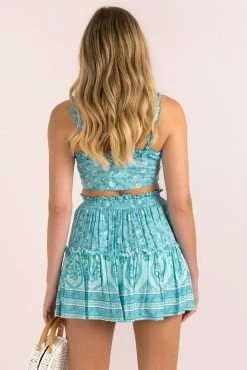 Sundae Muse Carissa Top / Teal Tops