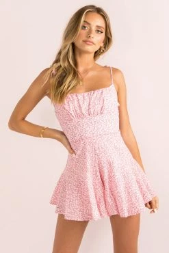 Sundae Muse Annie Playsuit / Blush Floral New Arrivals
