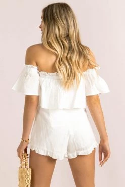 Sundae Muse Zula Playsuit / White Playsuits & Rompers