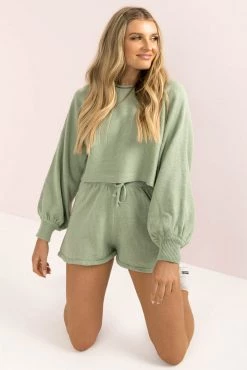 Sundae Muse New Arrivals Mimi Top / Sage