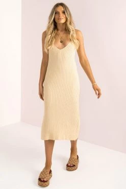 Sundae Muse New Arrivals Leonie Dress / Beige