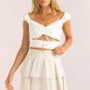 Sundae Muse Ember Top / White 1 Sundae Muse Ember Top / White