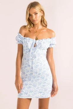 Sundae Muse Belle Dress / Blue Floral New Arrivals