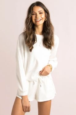 Sundae Muse Long Sleeve Tops Pippa Top / White