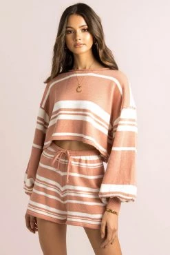 Sundae Muse New Arrivals Mimi Shorts / Rose Stripe 16 Sundae Muse New Arrivals Mimi Shorts / Rose Stripe