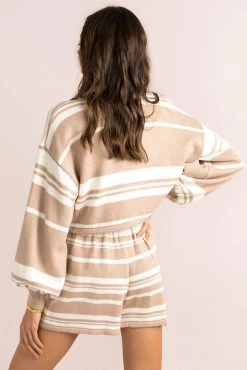 Sundae Muse Mimi Shorts / Beige Stripe 17 Sundae Muse Mimi Shorts / Beige Stripe