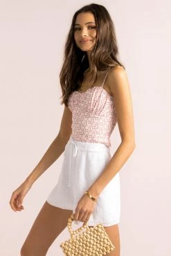 Sundae Muse Beth Top / Pink Floral