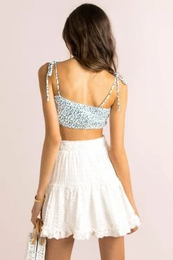 Sundae Muse Tops Gemini Top / Blue Floral