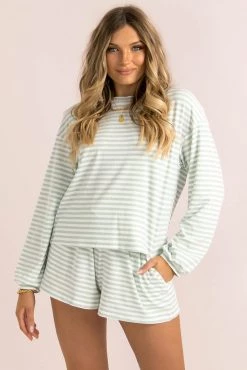 Sundae Muse Finn Shorts / Green Stripe 18 Sundae Muse Finn Shorts / Green Stripe