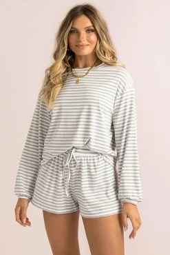 Sundae Muse Finn Shorts / Grey Stripe Bottoms