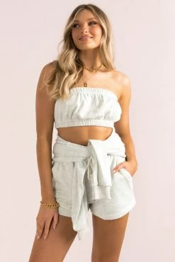 Sundae Muse Skipper Top / Grey Tops