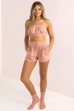 Sundae Muse Skipper Top / Rose