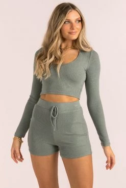 Sundae Muse Trina Jogger Shorts / Khaki