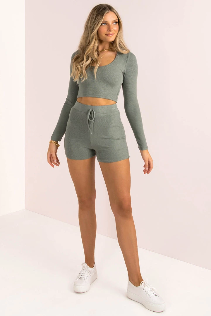 Sundae Muse Trina Jogger Top / Khaki 6 Sundae Muse Trina Jogger Top / Khaki