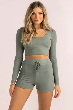 Sundae Muse Trina Jogger Top / Khaki 11 Sundae Muse Trina Jogger Top / Khaki