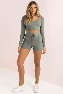 Sundae Muse Trina Jogger Top / Khaki