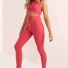 Sundae Muse Bottoms Tate Yoga Pants / Red