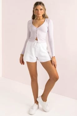 Sundae Muse New Arrivals Spencer Top / Lilac