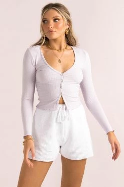 Sundae Muse New Arrivals Spencer Top / Lilac