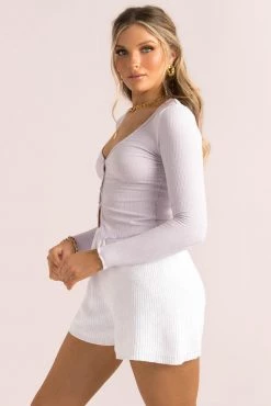 Sundae Muse New Arrivals Spencer Top / Lilac