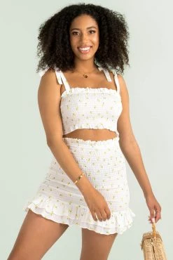 Sundae Muse Tops Cassie Top / White