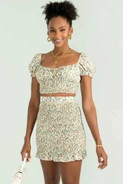 Sundae Muse Selena Skirt / Sage Floral