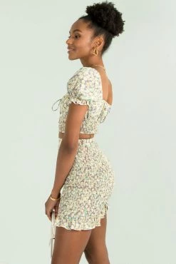 Sundae Muse Selena Skirt / Sage Floral