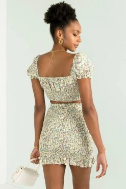 Sundae Muse Selena Skirt / Sage Floral