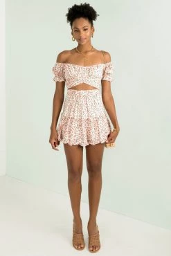 Sundae Muse Bottoms Connie Skirt / Pink Floral