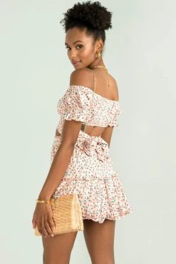 Sundae Muse Bottoms Connie Skirt / Pink Floral