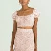 Sundae Muse Bottoms Selena Skirt / Pink Floral