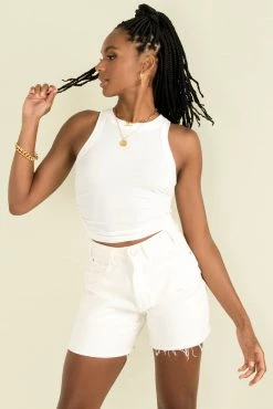 Sundae Muse Tops Sia Tank / White