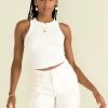 Sundae Muse Tops Sia Tank / White