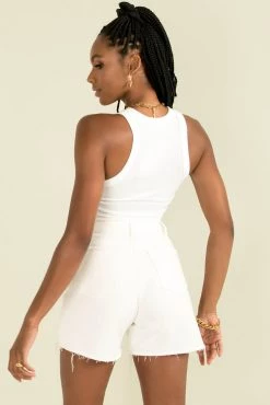 Sundae Muse Tops Sia Tank / White