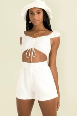 Sundae Muse Tops Samba Top / White 20 Sundae Muse Tops Samba Top / White