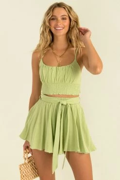 Sundae Muse New Arrivals Ibiza Top / Lime 22 Sundae Muse New Arrivals Ibiza Top / Lime