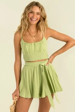 Sundae Muse New Arrivals Ibiza Top / Lime