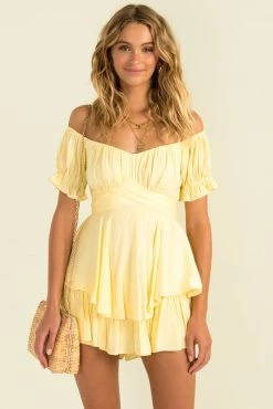 Sundae Muse Ruth Playsuit / Yellow
