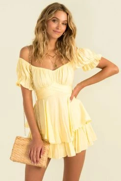 Sundae Muse Ruth Playsuit / Yellow