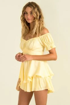 Sundae Muse Ruth Playsuit / Yellow