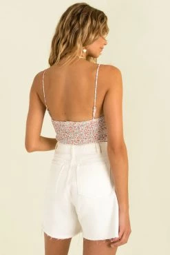 Sundae Muse Tops Gwen Top / White Floral