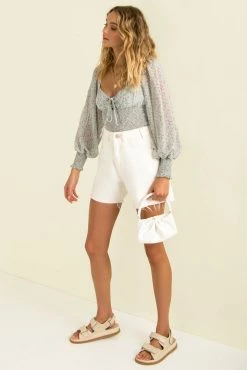 Sundae Muse Martha Top / Sage Floral