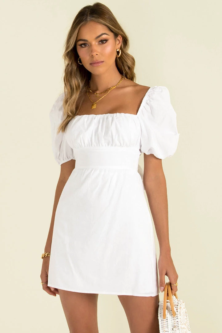 Sundae Muse New Arrivals Thea Dress / White 3 Sundae Muse New Arrivals Thea Dress / White